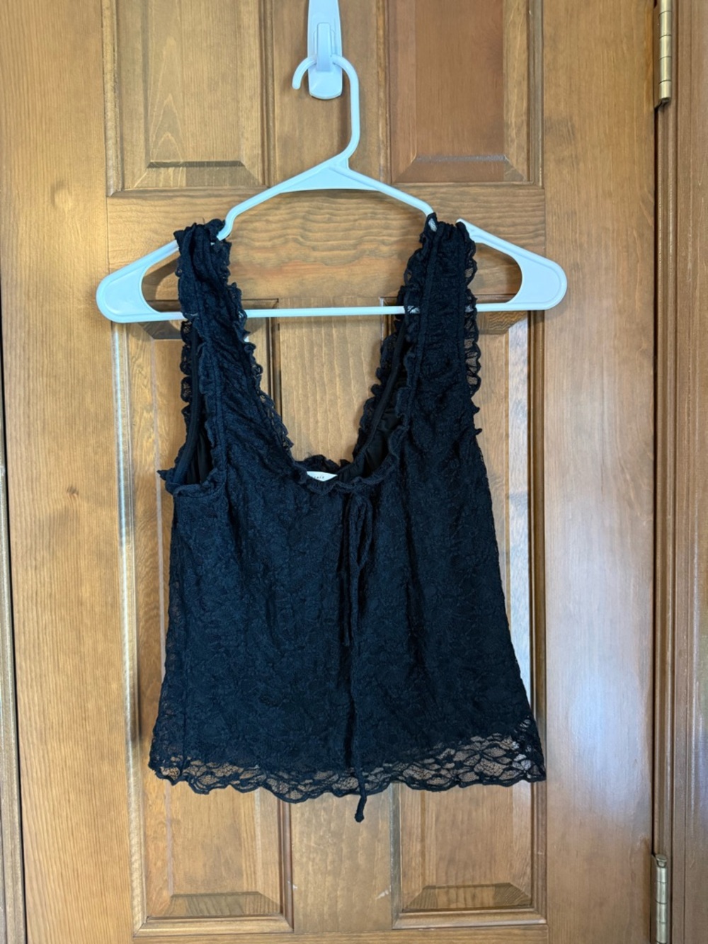 Aeropostale Black Lace Detail Tank